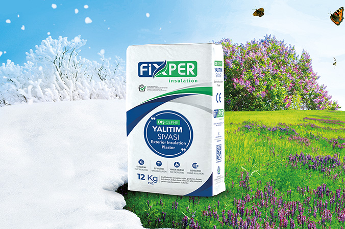 لاصق Fixper Insulation يُظهر خاصية التنفس التي تسمح بخروج بخار الماء من الجدران